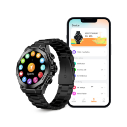 KSIX Titanium chytré hodinky, AMOLED 1,43