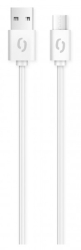 Datový kabel ALIGATOR 2A USB-C 2m, bílý