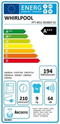 Whirlpool FFT M11 9X3BXY EE sušička 