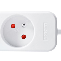 Solight prodlužovací přívod, 3 zásuvky, bílý, 1,5m - PP01