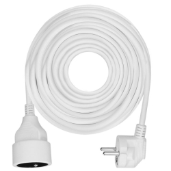 Solight prodlužovací přívod - spojka, 1 zásuvka, 10m, 3 x 1mm2, bílá - PS16