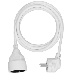 Solight prodlužovací přívod - spojka, 1 zásuvka, 3m, 3 x 1mm2, bílá - PS03